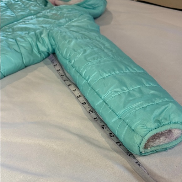 Eddie Bauer Girls' Reversible Jacket - Teal, Deer Harbor Waterproof Puffer - Picture 7 of 13